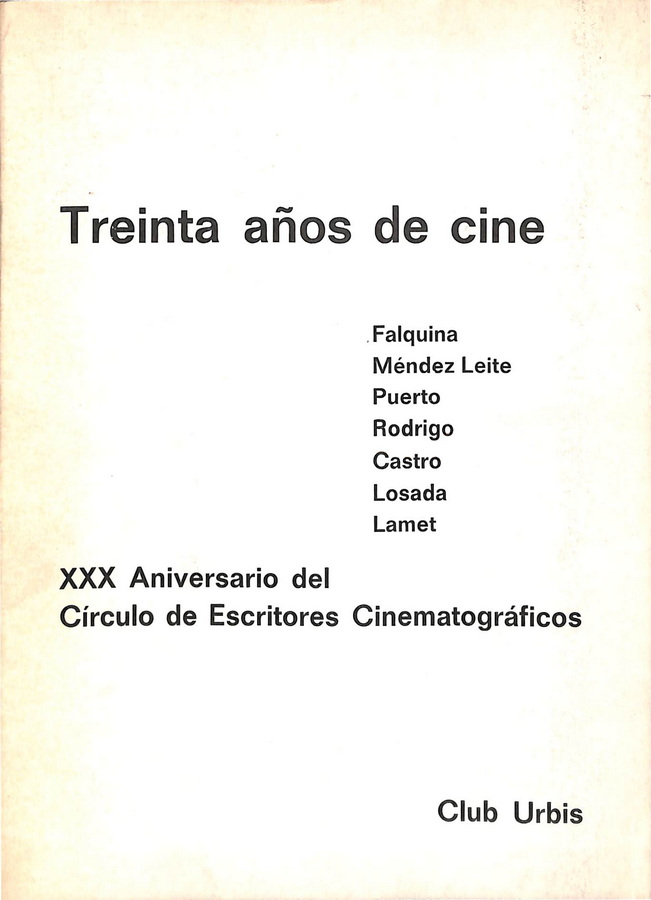 TREINTA AÑOS DE  CINE