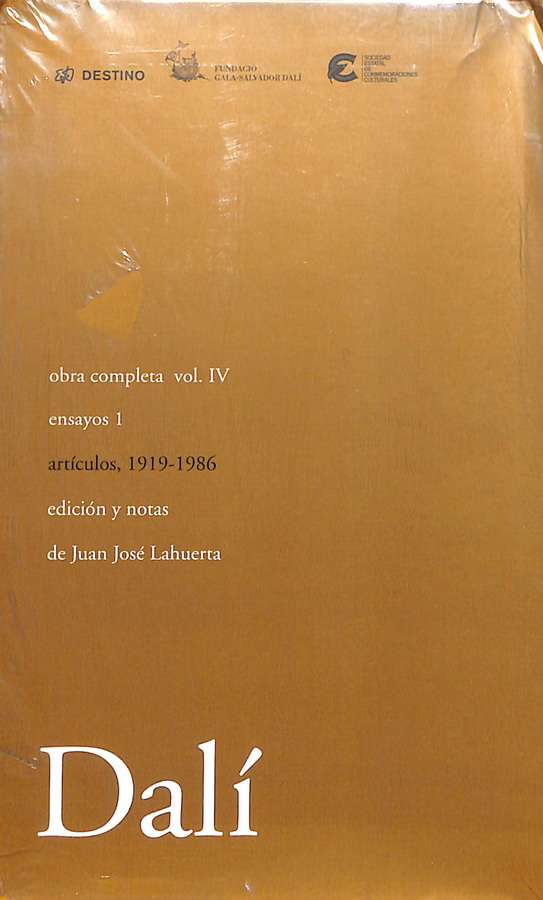 COLECCIÓN OBRA COMPLETA DE SALVADOR DALÍ. ENSAYOS 1. ARTÍCULOS, 1919-1986