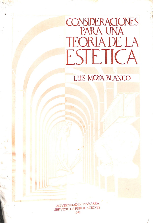 CONSIDERACIONES PARA UNA TEORÍA DE LA ESTÉTICA