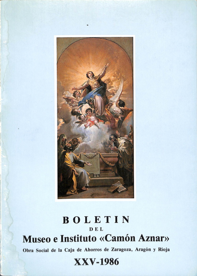 BOLETÍN DEL MUSEO E INSTITUTO «CAMÓN AZNAR» XXV-1986